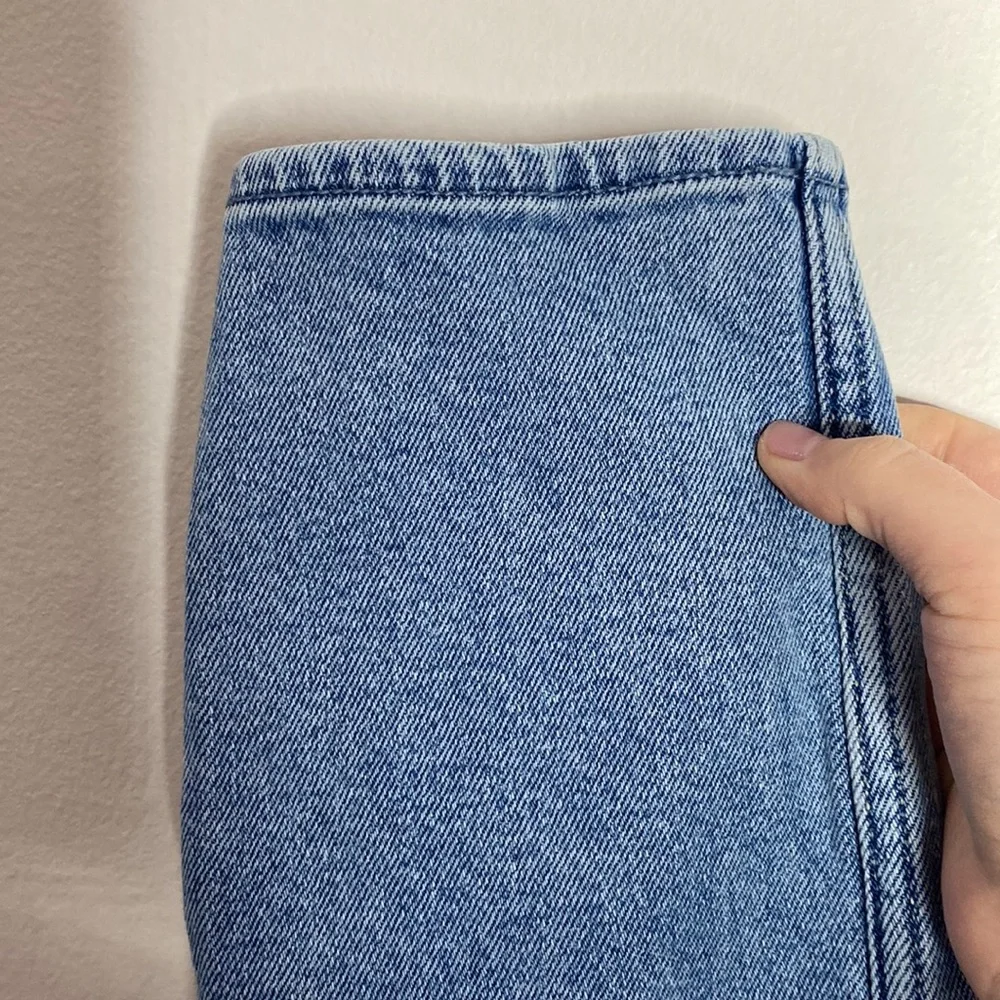 Hollister ultra high-rise mom jeans vintage stretch front flap pockets size 00